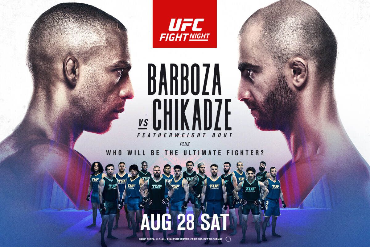 Inför UFC Fight Night Barboza vs. Chikadze – TUF-finalisterna gör upp