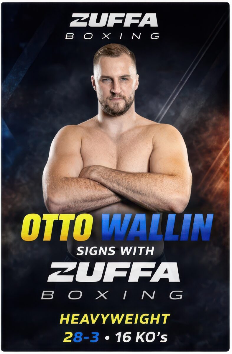 Otto Wallin skriver på för Zuffa Boxing
